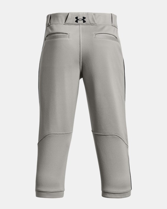 Boys' UA Vanish Piped Knicker Baseball Pants, Gray, pdpMainDesktop image number 1
